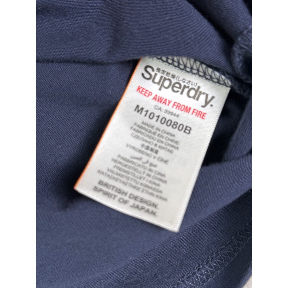 Superdry Vintage Tee Shirt Mens Medium Tokyo Japan Navy Blue Graphic T-Shirt - Picture 6 of 9